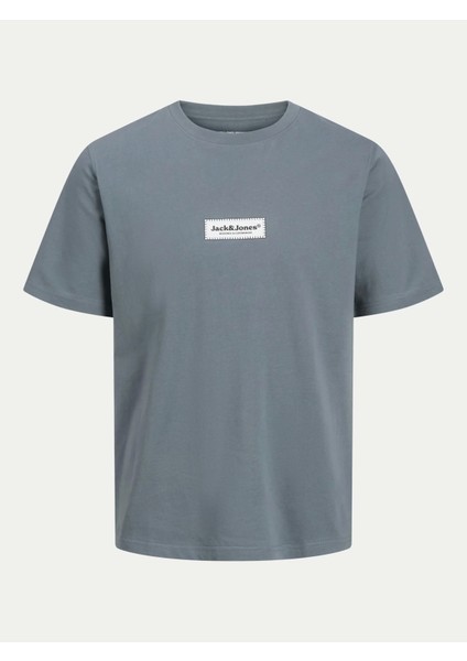 Jack&jones 12273182 0 Yaka Erkek Tshirt - Fume