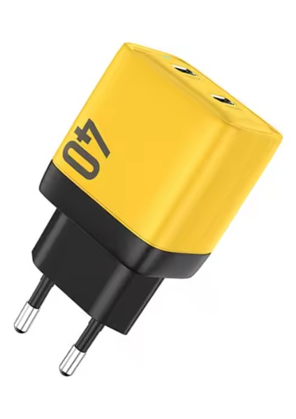 40W USB Tip C Şarj Cihazı Taşınabilir 20W Tip C Şarj Cihazları Desteği Pd Hızlı Şarj