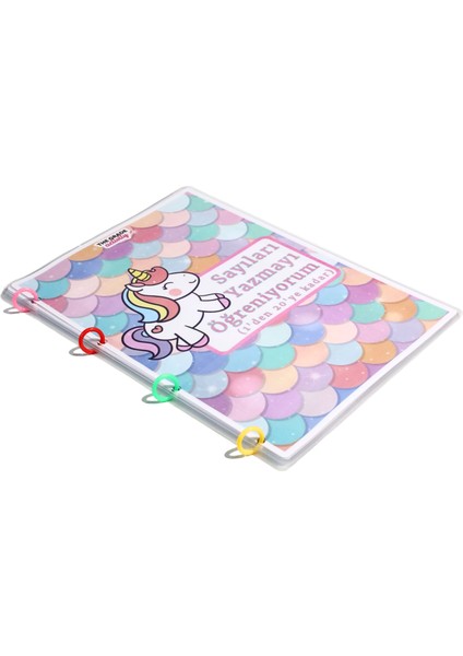 The Grade 2-6 Yaş Yaz-Sil Sayılar.yazmayı Öğreniyorum.rakam Yazma Etkinlikleri.eğitici Set.13 Sayfa-A4 Boyutu.