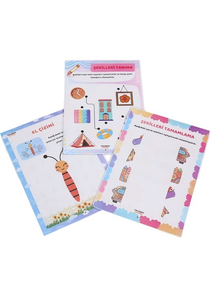 The Grade 2-6 Yaş Yaz-Sil.ilk Aktivite Seti.eğitici Set.eğitici Set..aktivite Set.12 Sayfa-A4 Boyut