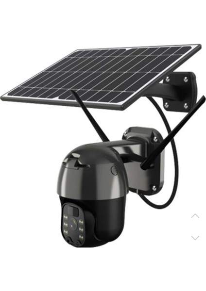 ZR-2085 4g 4mp 360 Derece Gece Görüş Çift Ses Pır Ir Güneş Panelli Akıllı Solar Kamera