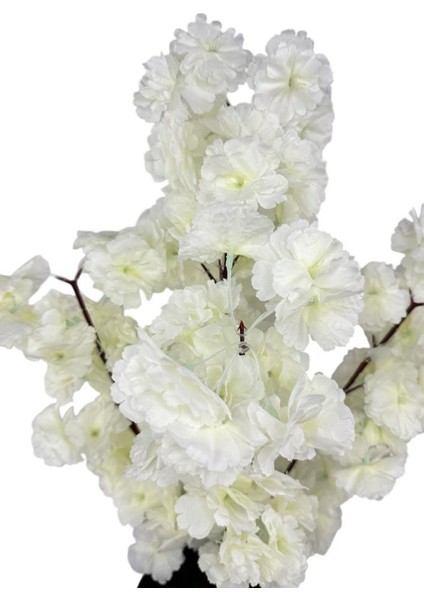 Yapay Ağaç Bahardalı Ağacı Beyaz Japon Kiraz Çiçeği Sakura Çiçeği 70 cm Siyah Plastik Saksılı indirimleri