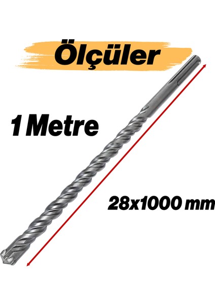 Gfb Sds Max Matkap Ucu Beton Duvar Tuğla Açma 28X1000 mm