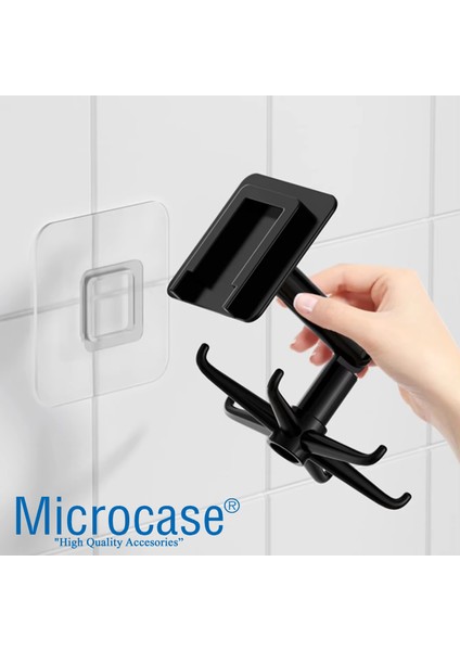 Kendinden Yapışkanlı 360 Derece Dönen 6 Kancalı Askı, Mutfak/banyo/gardırop Raf Aparatı 1 Adet - AL5022