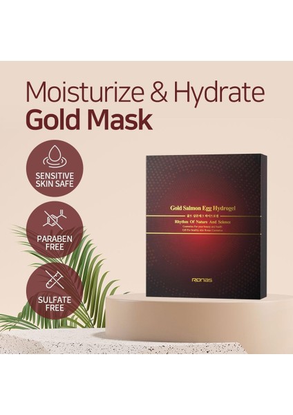 Altın Somon Yumurtası Özlü Hidrojel Maske modelleri