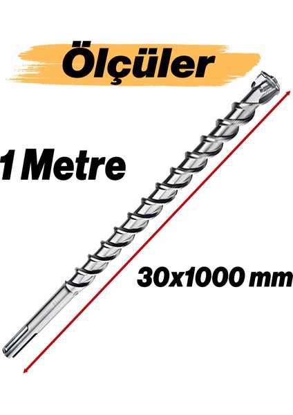 Gfb Sds Max Matkap Ucu Beton Duvar Tuğla Açma 30X1000 mm