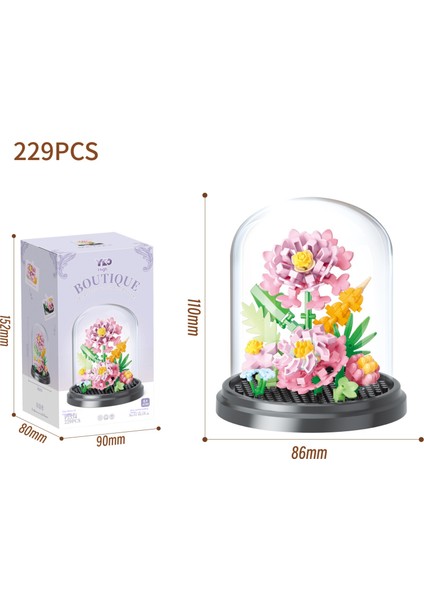 Sonsuz Çiçek Minik Pelet Yapı Taşları Yaratıcı Birleştirme Süsler Hediyeler (Yurt Dışından)