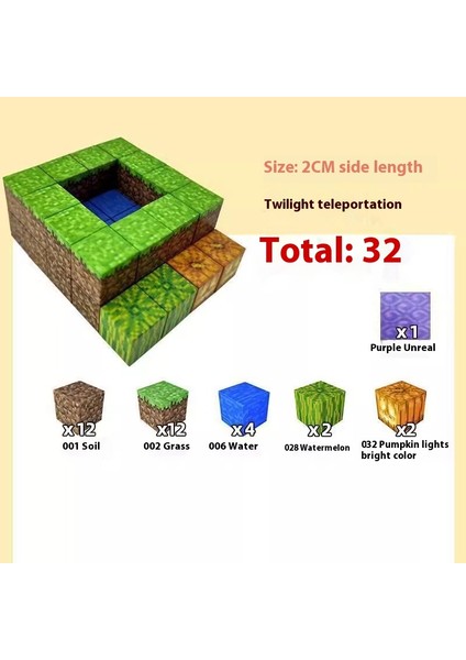 My World Peripheral Manyetik Küp Blok Maket Oyuncak (Yurt Dışından)