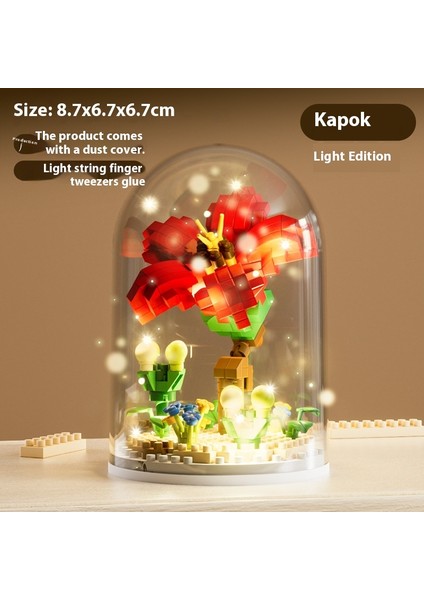 Artikül Yapı Taşları Çiçek Oyuncakları Puzzle Yapboz Yapı Taşları Buket Hediye (Yurt Dışından)