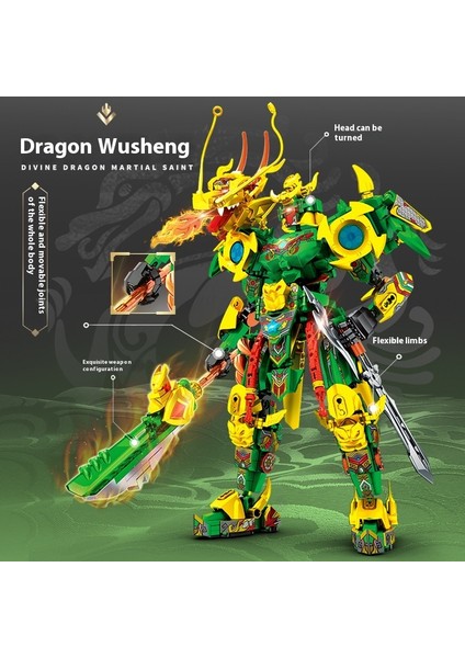 Yeni Mecha Blok Puzzle Montaj Yapı Taşı Oyuncaklar Süsler (Yurt Dışından)