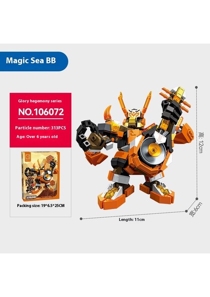 Yeni Mecha Blok Puzzle Montaj Yapı Taşı Oyuncaklar Süsler (Yurt Dışından)