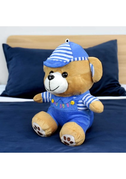 Hugs Baby Mavi Elbiseli Peluş Ayıcık 38CM