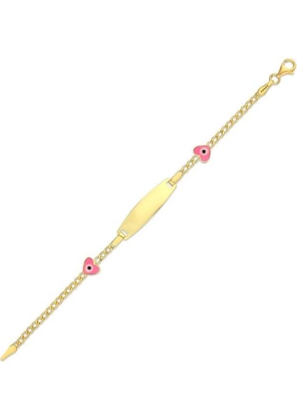 Kalpli Altın Çocuk Künye - 14K - 2.32GR