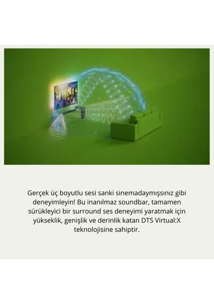 Phılıps 5.1.2 Dolby Atmos Sinematik Ses Si Kablosuz Subwoofer'lı Soundbar fırsatları