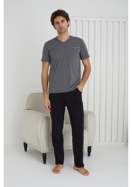 Elitepoint Kısa Kollu V Yaka Pijama Takımı 1514