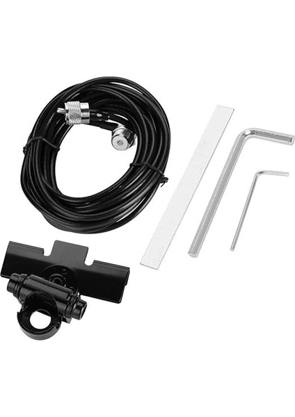 Mobil Anten RB-400 Araba Anteni Montaj Braketi + 5 M PL259 Konektörü Mobil Radyo Için Kablo Besleyici Kabloyu Uzatın -9800 -218 KT8900