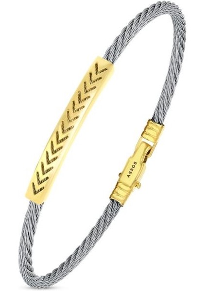 Altın Erkek Bileklik - 14K - 3.70GR