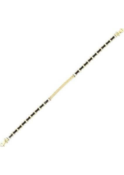 Tasarım Altın Erkek Bileklik - 14K - 10.55GR