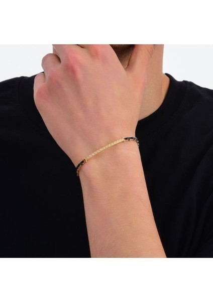 Tasarım Altın Erkek Bileklik - 14K - 10.55GR modelleri