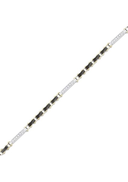 Tasarım Altın Erkek Bileklik - 14K - 10.14GR
