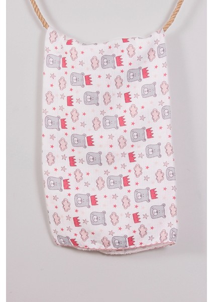 Kırmızı Bear 80*80 Müslin Bebek Battaniyesi