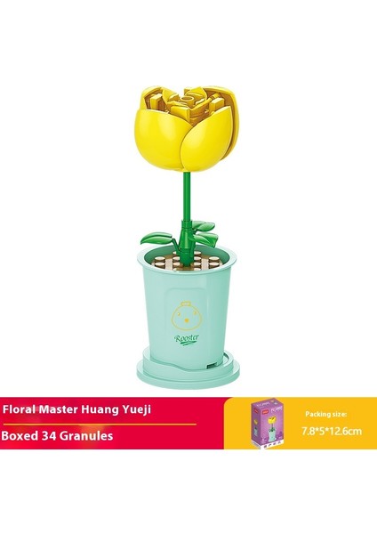 Küçük Parçacıklar Yapı Taşları Buket Puzzle Montaj Oyuncakları Hediyeler (Yurt Dışından)