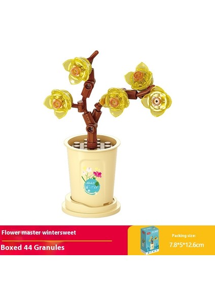 Küçük Parçacıklar Yapı Taşları Buket Puzzle Montaj Oyuncakları Hediyeler (Yurt Dışından)