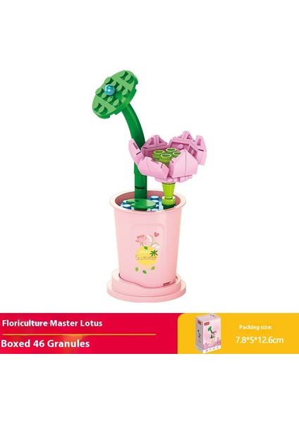 Küçük Parçacıklar Yapı Taşları Buket Puzzle Montaj Oyuncakları Hediyeler (Yurt Dışından)