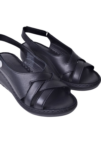 Kadın Deri Dolgu Topuk Sandalet D25YS-2510