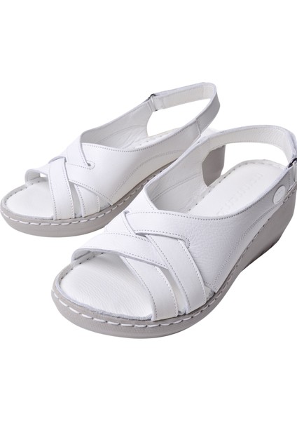 Kadın Deri Dolgu Topuk Sandalet D25YS-2510