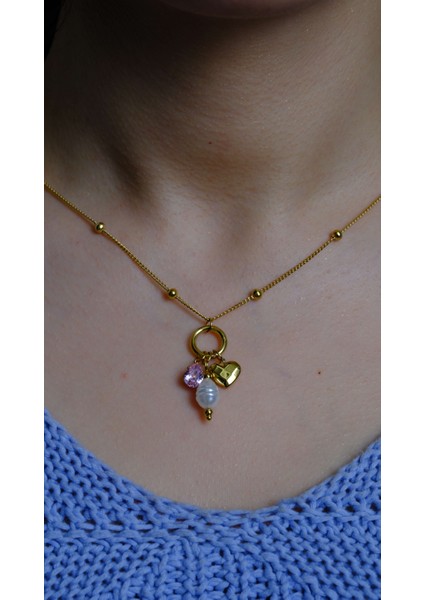 Çelik Altın Uğur Kolye fiyatları