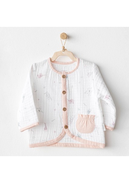 Kız Bebek Ceket Jacket Love Family Muslin AC25523