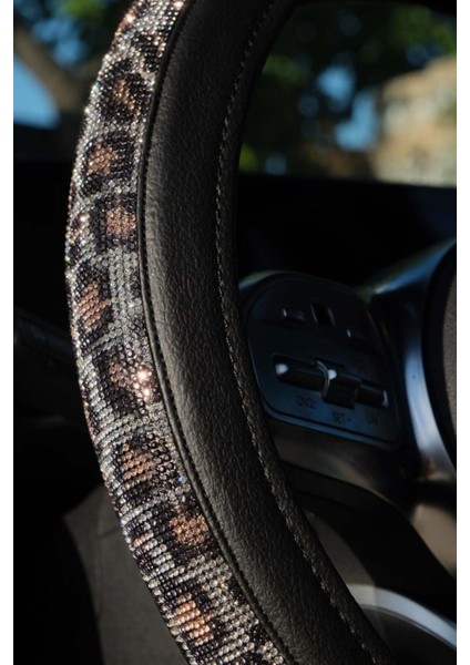 Leopar Taşlı Direksiyon Kılıfı fiyatları