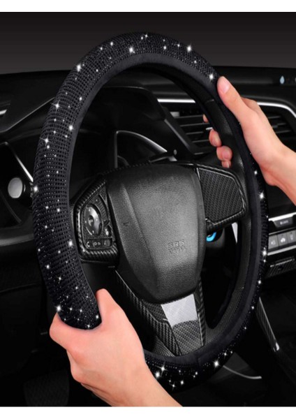 Kadın Sürücülere Özel Pırlanta Model Geçmeli Direksiyon Kılıfı fiyatları