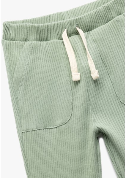 Pamuklu Beli Bağcıklı Cep Detaylı Eşofman Altı modelleri