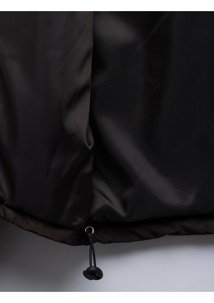 Kapüşonlu Uzun Kollu Şardonlu Fermuarlı Ceket fırsatları