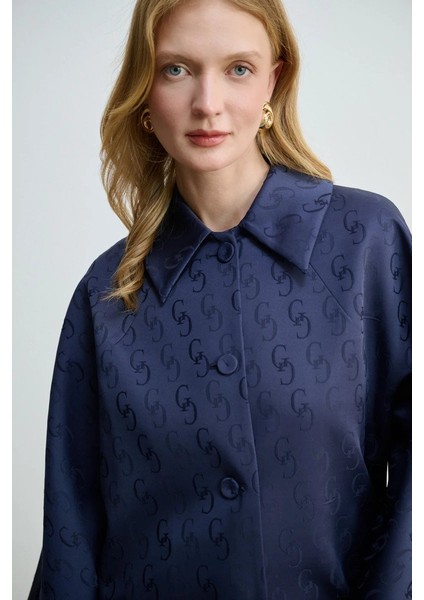 Monogram Kaftan - Lacivert modelleri