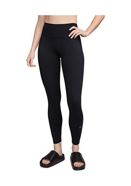 One High Waisted Full Length Kadın Günlük Tayt FN3226-010 Siyah