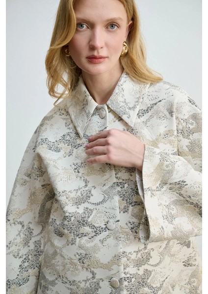 Yakalı Jakar Kaftan - Taş modelleri