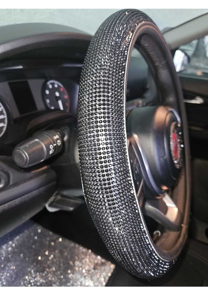 Siyah Full Taşlı Geçirmeli Direksiyon Kılıfı modelleri