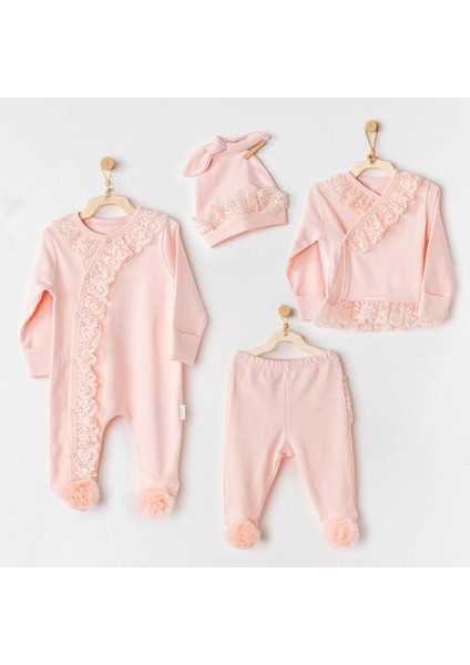 Kız Bebek Hastane Çıkışı 4 Parça AC25592