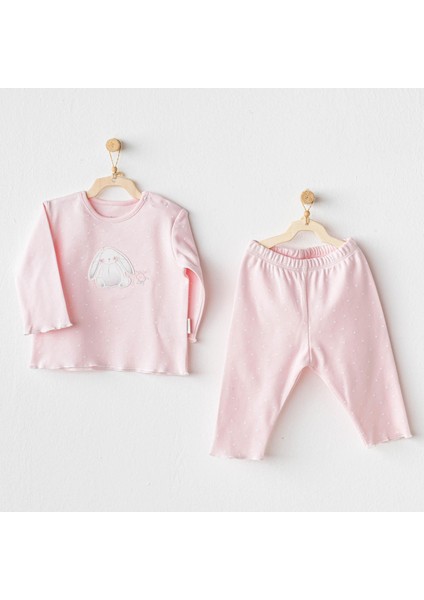 Kız Bebek Takım 2 Parça Set Cuddly Bunny Bear