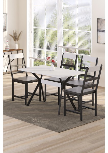 Ventora Yemek Masası Metal Ayaklı Mutfak Masası Yemek Masası Masa fırsatları