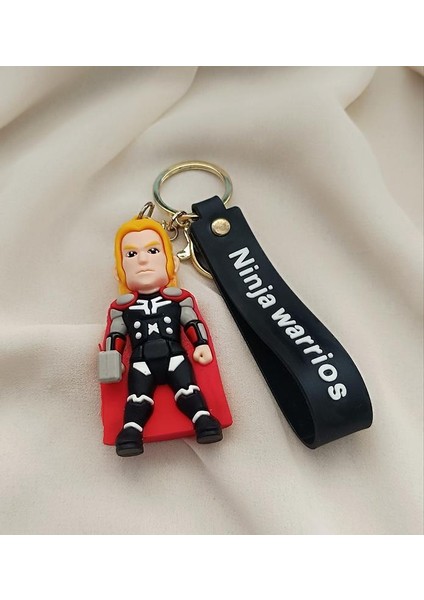 Anahtarlık Avengers Marvel Thor Silikon Anahtarlık Çanta Süsü Karakter Figür Oyuncak Aksesuar modelleri