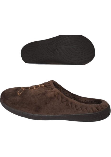 Kahverengi Çiçek Desenli Ev Içi Ultra Hafif Günlük Terlik modelleri