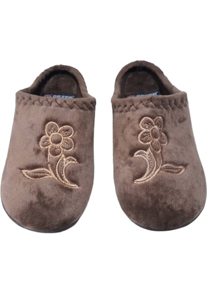 Kahverengi Çiçek Desenli Ev Içi Ultra Hafif Günlük Terlik indirimleri