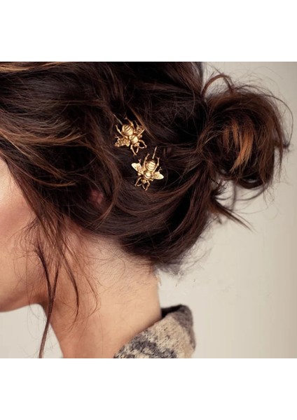 Stil 3 Kadın Moda Stil Kız Zarif Altın Arı Firkete Yan Klip Zarif Saç Klipleri Tokalarım Tatlı Şapkalar Saç Aksesuarları (Yurt Dışından) fiyatları