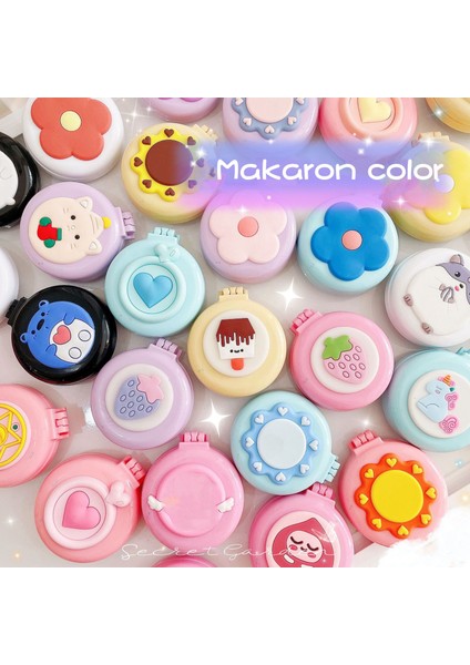 No.12 1pc Yaratıcı Sevimli Küçük Tarak Taşınabilir Ayna Masaj Tarak Hepsi Bir Arada Kız Hava Yastığı Tarak Mini Katlanır Hava Yastığı Tarak Şekillendirici Aracı (Yurt Dışından)
