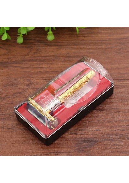 Retro Tarzı Paslanmaz Çelik Emniyetli Jilet Kutu Saplı Jilet Manuel Tıraş Aracı Tıraş Aracı Erkek Yüz Jilet (Yurt Dışından) indirimleri