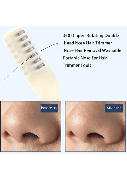 Mavi Çift Taraflı Burun Saç Bıçağı Manuel Burun Deliği Temizleme Burun Saç Düzeltici Kadın Erkek Için 360 Derece Döndür Burun Deliği Temizleme Makası (Yurt Dışından) fırsatları